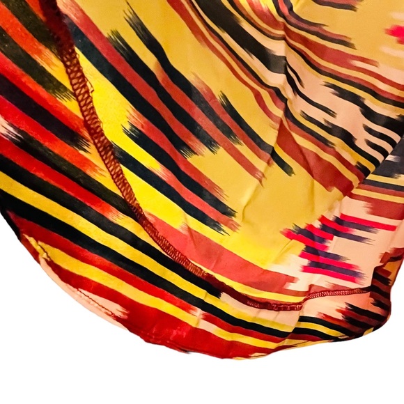 NWT LAUREN MOFFATT  Size 0/Small 100% Silk Shirt Dress Multicolor Sleeveless - Picture 9 of 10